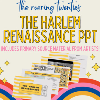 Preview of The Harlem Renaissance Notes (Google Slides)
