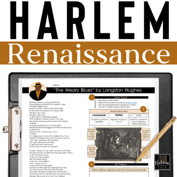 Preview of Harlem Renaissance Activities: Poetry Lesson Plans, Black History, Art, Projects