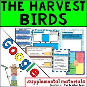 Preview of The Harvest Birds | Journeys 3rd Grade Lesson 8 | Google Slides