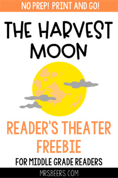 Preview of The Harvest Moon Reader's Theater and Reading Literature Toolkit FREEBIE