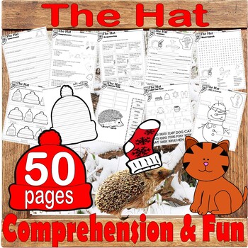 Preview of The Hat Jan Brett Winter Read Aloud Book Study Companion Reading Comprehension