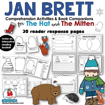 Preview of The Hat & The Mitten | Jan Brett | Book Companion | 1st Grade ELA 