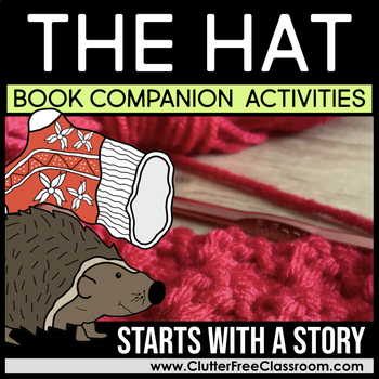 Preview of THE HAT by Jan Brett Book Companion Activities Craft Project Winter Snow