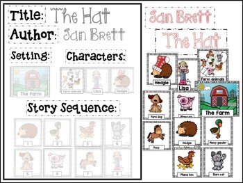 Preview of The Hat by Jan Brett (Interactive Literacy Board)
