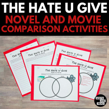 Preview of The Hate U Give Novel vs. Movie Comparison Activities