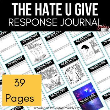Preview of The Hate U Give Reader Response Journal
