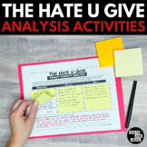 The Hate U Give Literary Analysis Activities with Sticky Notes