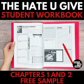 Preview of The Hate U Give Student Workbook Sample Freebie - Chapters 1 and 2