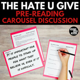 The Hate U Give Pre Reading Carousel Discussion Activity -