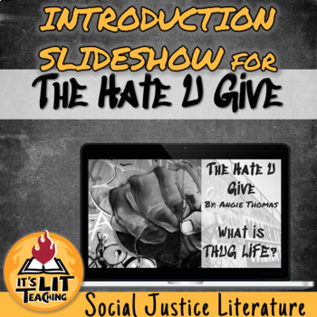 Preview of The Hate U Give by Angie Thomas Introduction Lesson | Printable & Digital