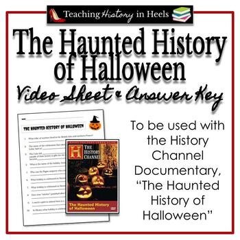 Preview of The Haunted History of Halloween Video Sheet & Answer Key