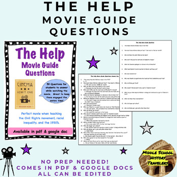 Preview of The Help Movie Guide Questions