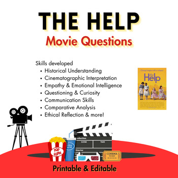 Preview of The Help Movie Questions (Grades 6-12)