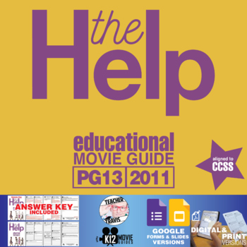 Preview of The Help Movie Viewing Guide | Questions | Worksheet | Google Slide (PG13 -2011)