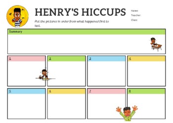 Preview of The Henry's Hiccups Sequence of Events