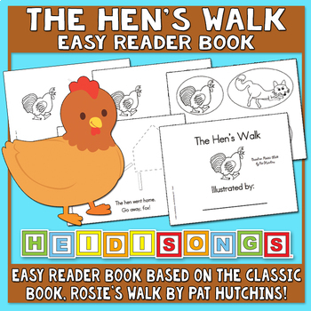Preview of Rosie's Walk Easy Reader Book To Make & Read - Heidi Songs