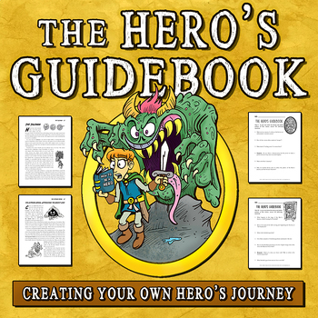 Preview of The Hero's Journey for Grades 4-8 (Text + Reading Questions + Writing Handouts)