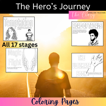 Preview of The Hero's Journey Graphic Organizer Coloring Pages