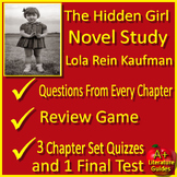 The Hidden Girl Novel Study Unit - Comprehenson Questions,