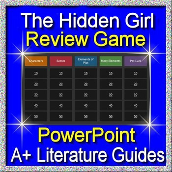 Preview of The Hidden Girl Game - Test Review Activity for the Novel by Lola Rein Kaufman