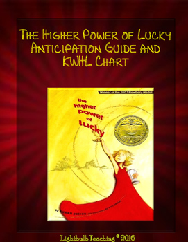 Preview of The Higher Power of Lucky Anticipation Guide and KWHL Chart