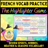 The Highlighter Game [French Sports, Hobbies, Weather & Seasons]