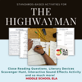 The Highwayman Worksheets & Teaching Resources | TpT