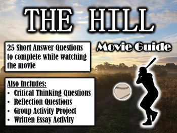 Preview of The Hill Movie Guide (2023) - Movie Questions with Extra Activities
