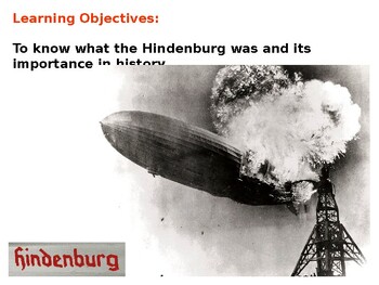 Preview of The Hindenburg Disaster and Quiz