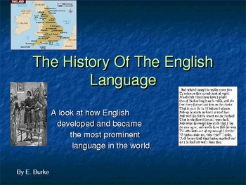 Preview of The History Of The English Language
