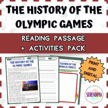 Preview of The History and Evolution of the Olympic Games || READING PASSAGE + ACTIVITIES