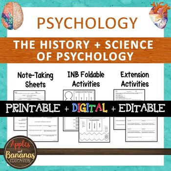 Preview of The History and Science of Psychology - Interactive Note-taking Activities