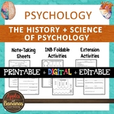 The History and Science of Psychology - Interactive Note-t
