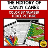 The History of Candy Canes || Color By Number Reading Comp