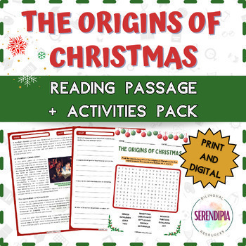 Preview of The Origins of Christmas | READING PASSAGE+ACTIVITIES | Middle & High School ESL