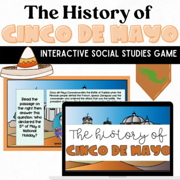 Preview of The History of Cinco de Mayo: Social Studies and Diversity Digital Lesson Game