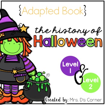 Preview of History of Halloween Interactive Adapted Books for October and Special Ed