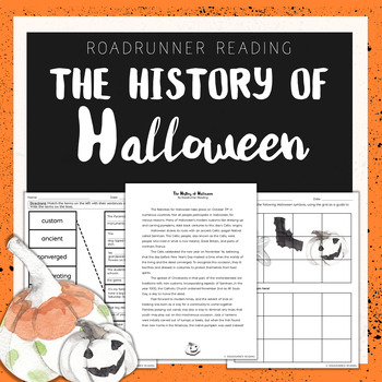 Preview of The History of Halloween Reading Comprehension and Vocabulary Activities