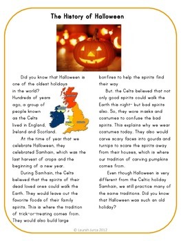 history of halloween assignment