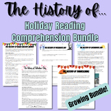 The History of... Holiday Reading Comprehension GROWING BU