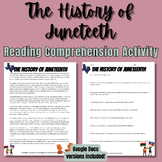 The History of Juneteenth Reading Comprehension Activity |