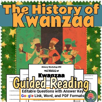 Preview of The History of Kwanzaa No Prep Lesson (Google, PDF)