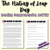 The History of Leap Day Reading Comprehension Activity | P