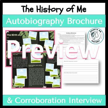 Preview of The History of Me:  Autobiography & Interview (Editable + Google)