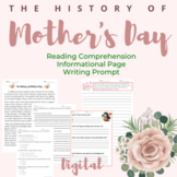 The History of Mother's Day Reading Comprehension Google Slides