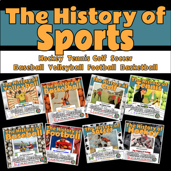 Preview of The History of Sports No Prep Lessons MEGA BUNDLE (Football, Tennis, Soccer...)