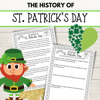 The History of St. Patrick's Day Passage and Questions by Bright STEM ...
