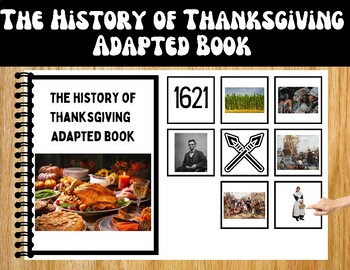 Preview of Thanksgiving Adapted Book for Special Education: The History of Thanksgiving