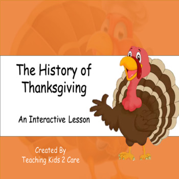 Preview of The History of Thanksgiving - An Interactive PowerPoint / Whiteboard Lesson