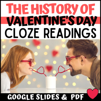 Preview of The History of Valentine's Day | Cloze Reading